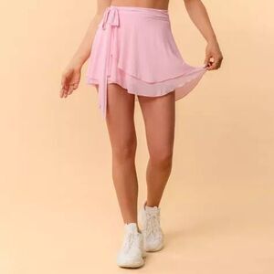 Blogilates Women's Dance Studio Wrap Skort - Pink